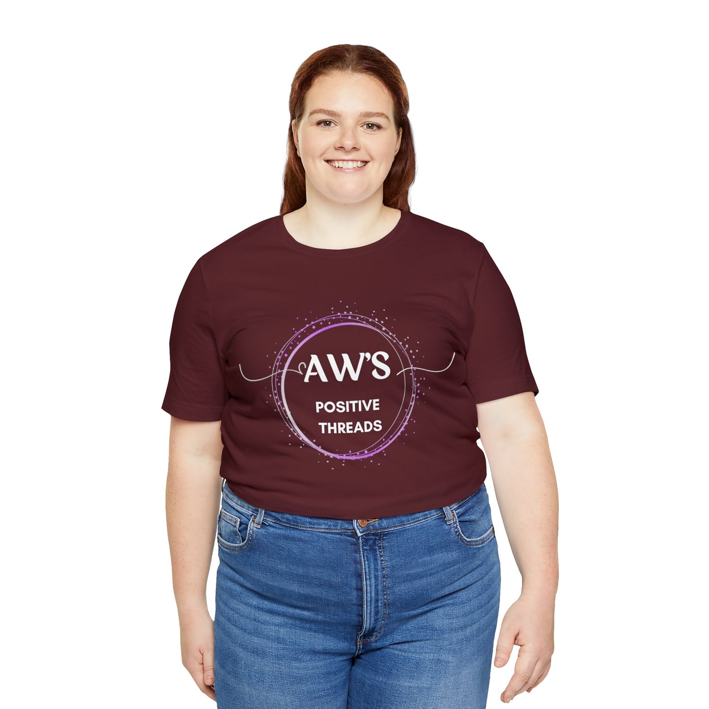 AW's Positive Threads Unisex Jersey Short Sleeve Tee