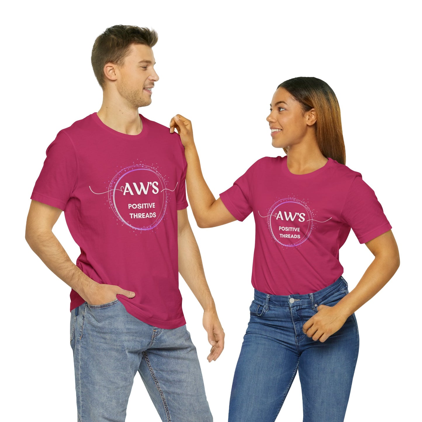 AW's Positive Threads Unisex Jersey Short Sleeve Tee