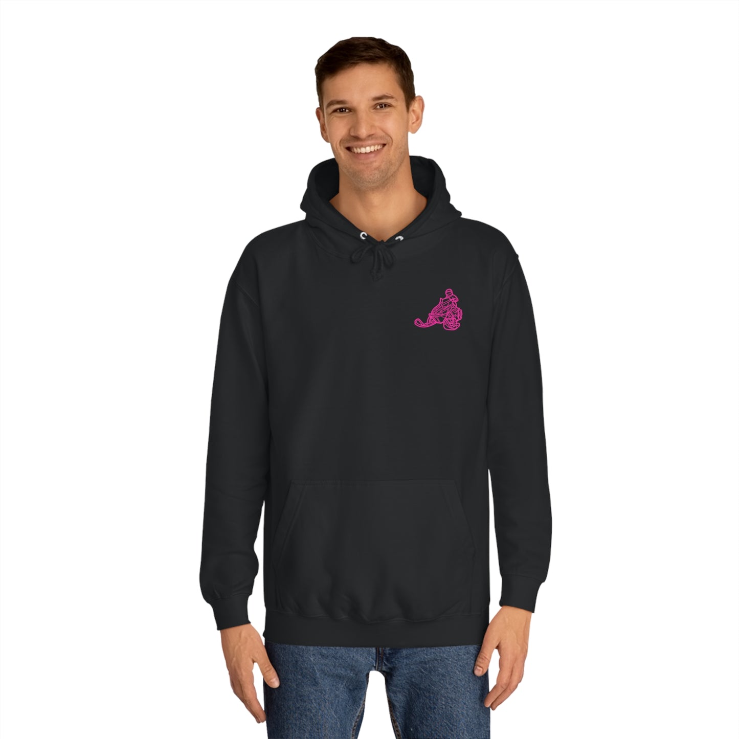 Does This Sled Make My A&& Look Fast Unisex College Hoodie