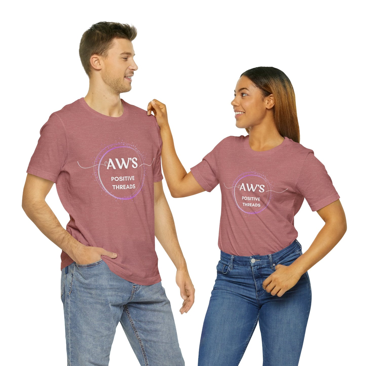 AW's Positive Threads Unisex Jersey Short Sleeve Tee