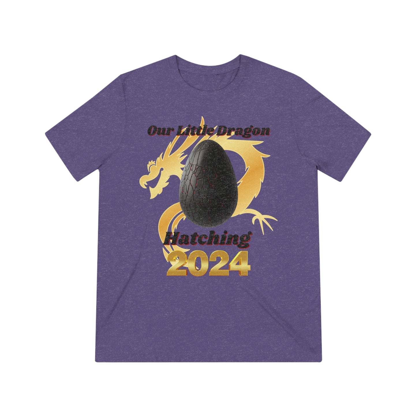 Our Little Dragon Hatching 2024 Unisex Triblend Tee