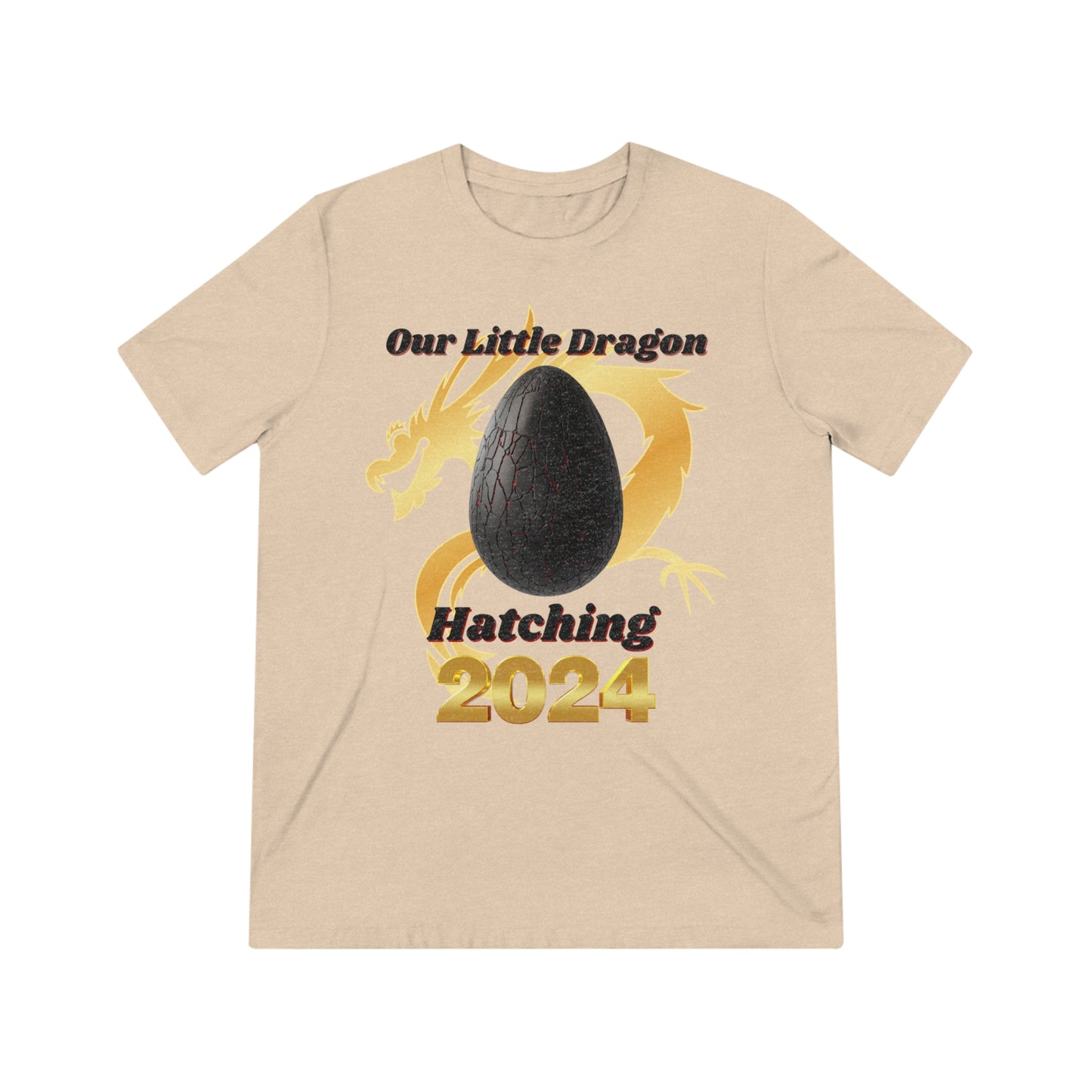 Our Little Dragon Hatching 2024 Unisex Triblend Tee