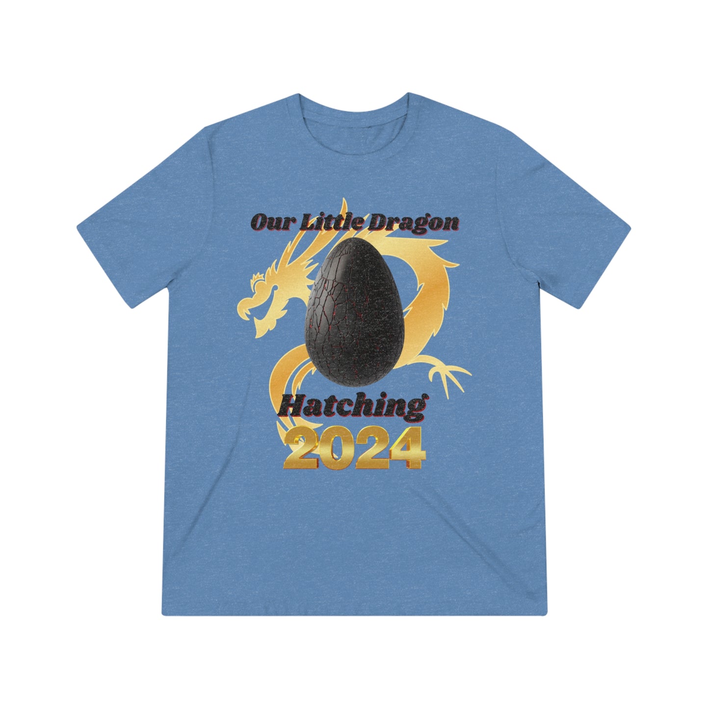 Our Little Dragon Hatching 2024 Unisex Triblend Tee