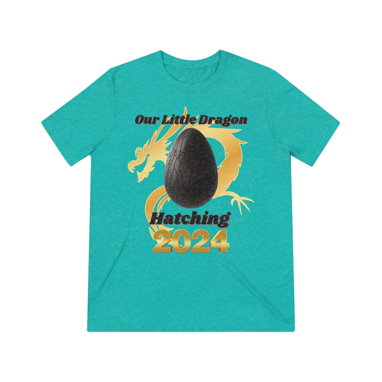 Our Little Dragon Hatching 2024 Unisex Triblend Tee