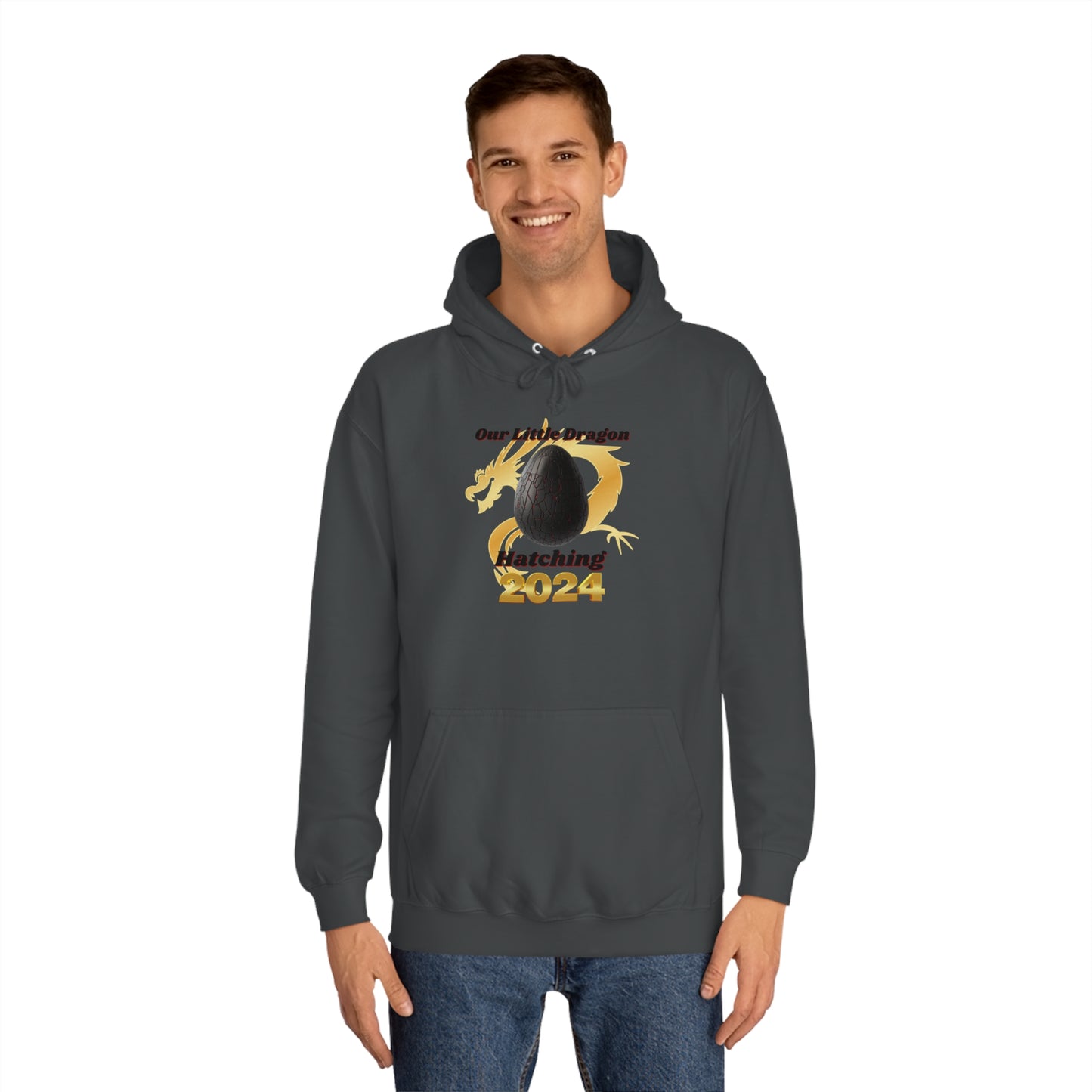 Our Little Dragon Hatching 2024 Unisex College Hoodie