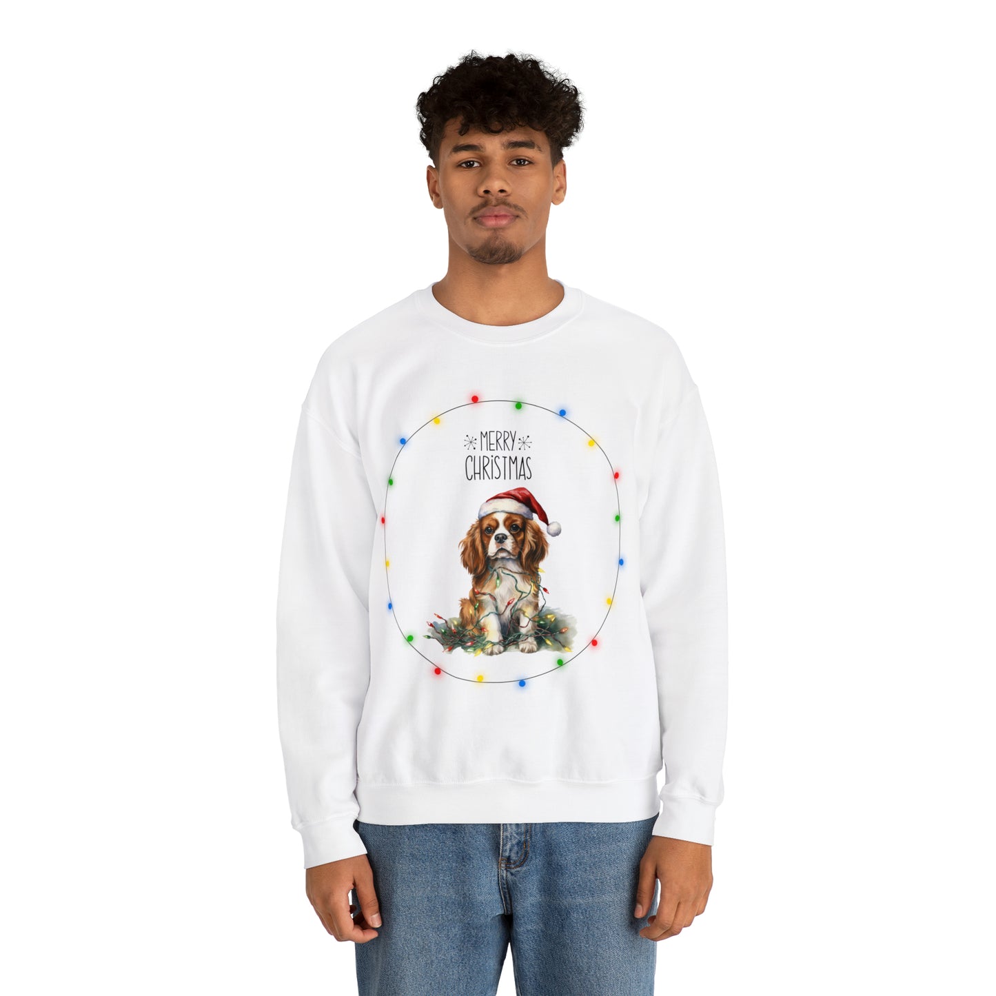 Christmas Dog 12 Unisex Heavy Blend™ Crewneck Sweatshirt