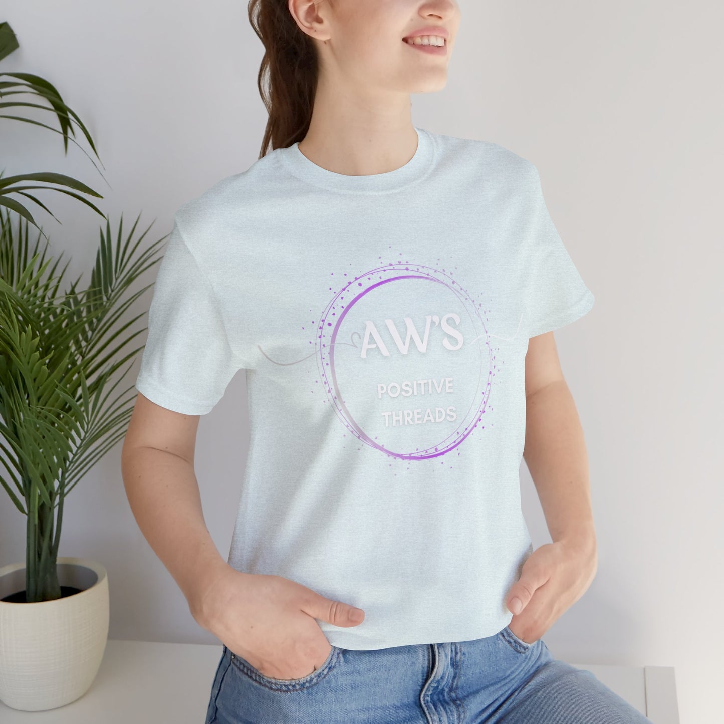 AW's Positive Threads Unisex Jersey Short Sleeve Tee