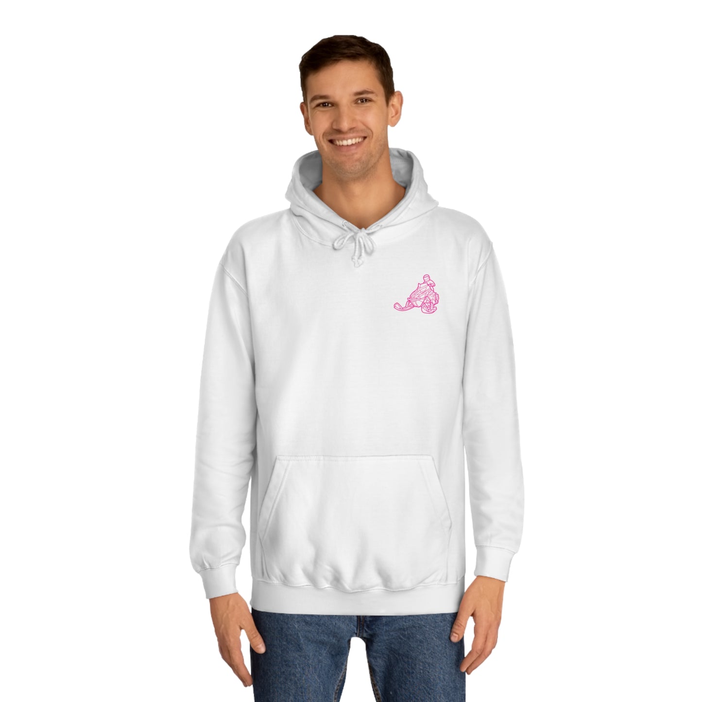 Does This Sled Make My A&& Look Fast Unisex College Hoodie