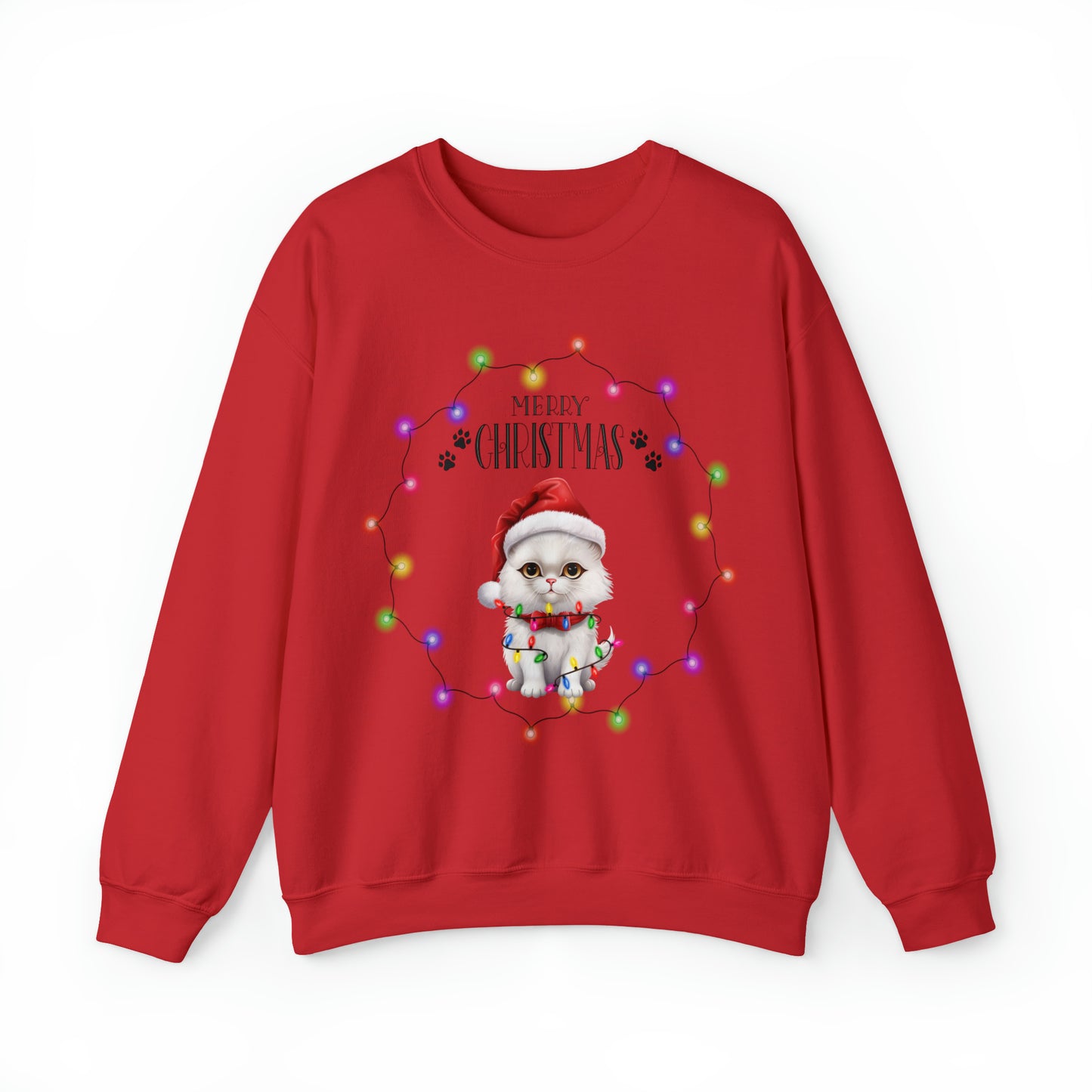 Christmas Cat 8b Unisex Heavy Blend™ Crewneck Sweatshirt