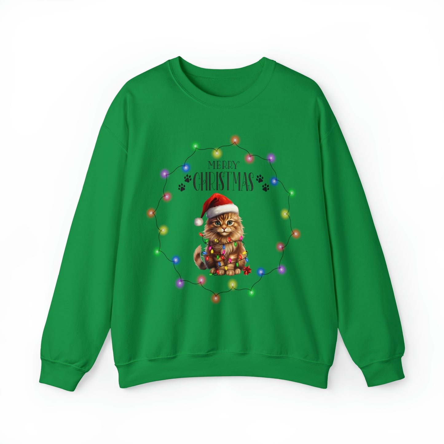 Christmas Cat 9b Unisex Heavy Blend™ Crewneck Sweatshirt