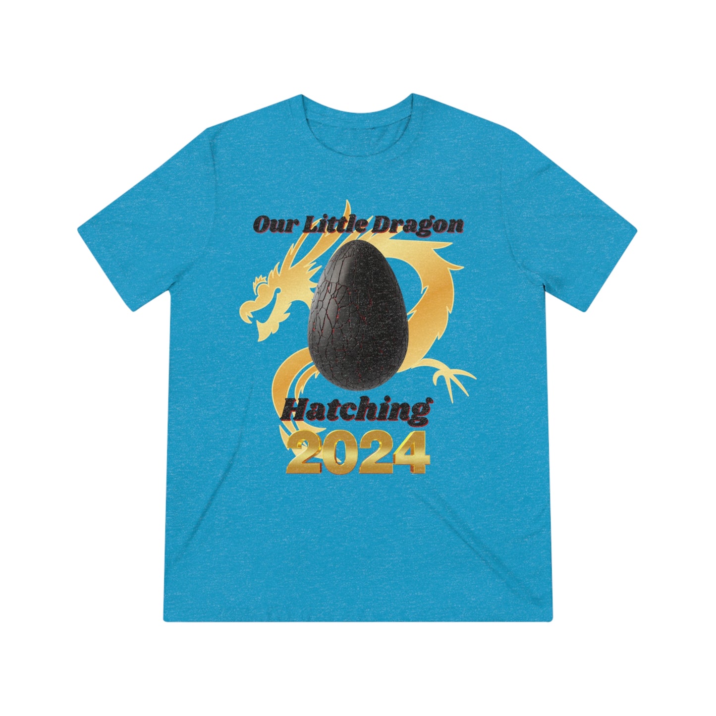 Our Little Dragon Hatching 2024 Unisex Triblend Tee