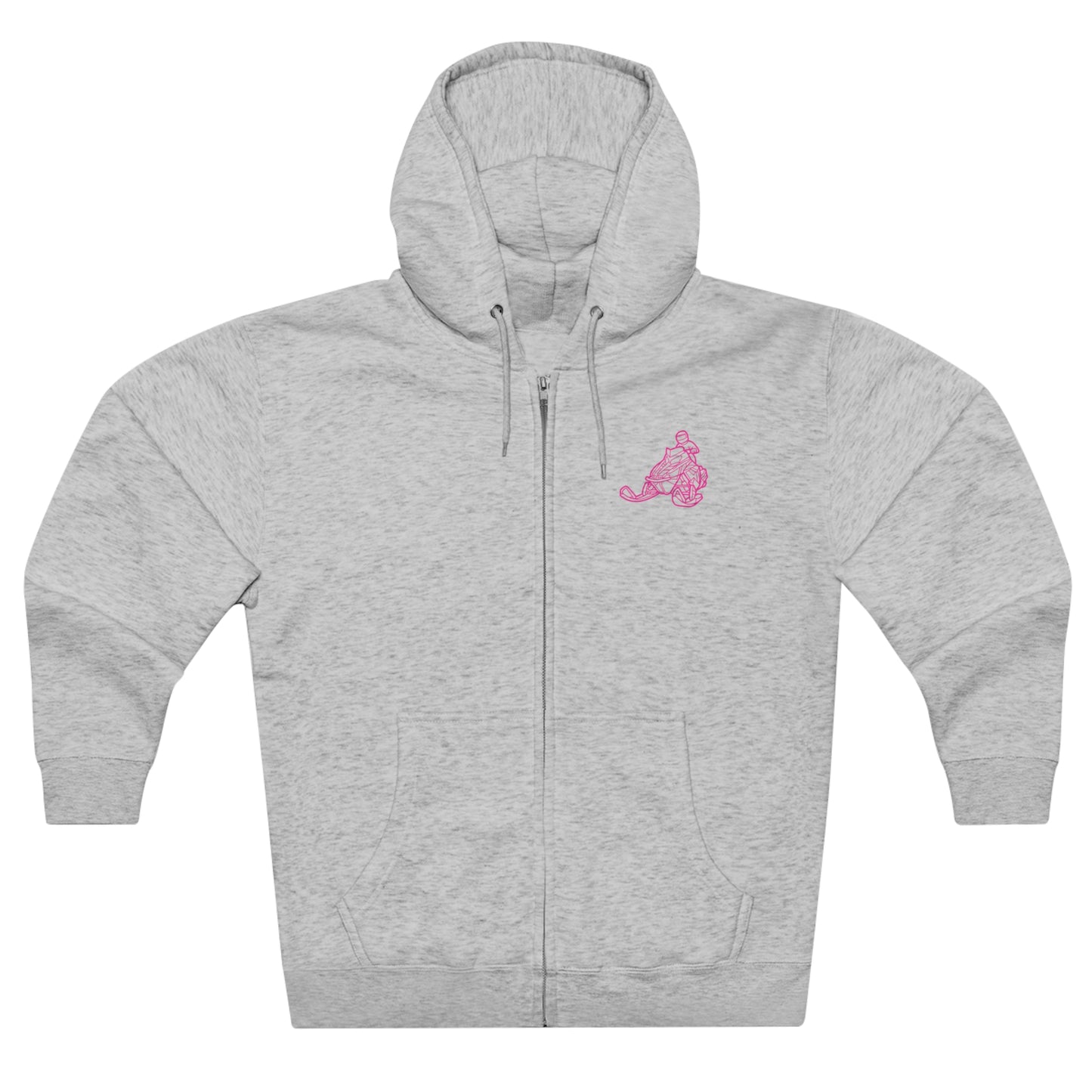 Does This Sled Make My A$$ Look Fast Unisex Premium Full Zip Hoodie