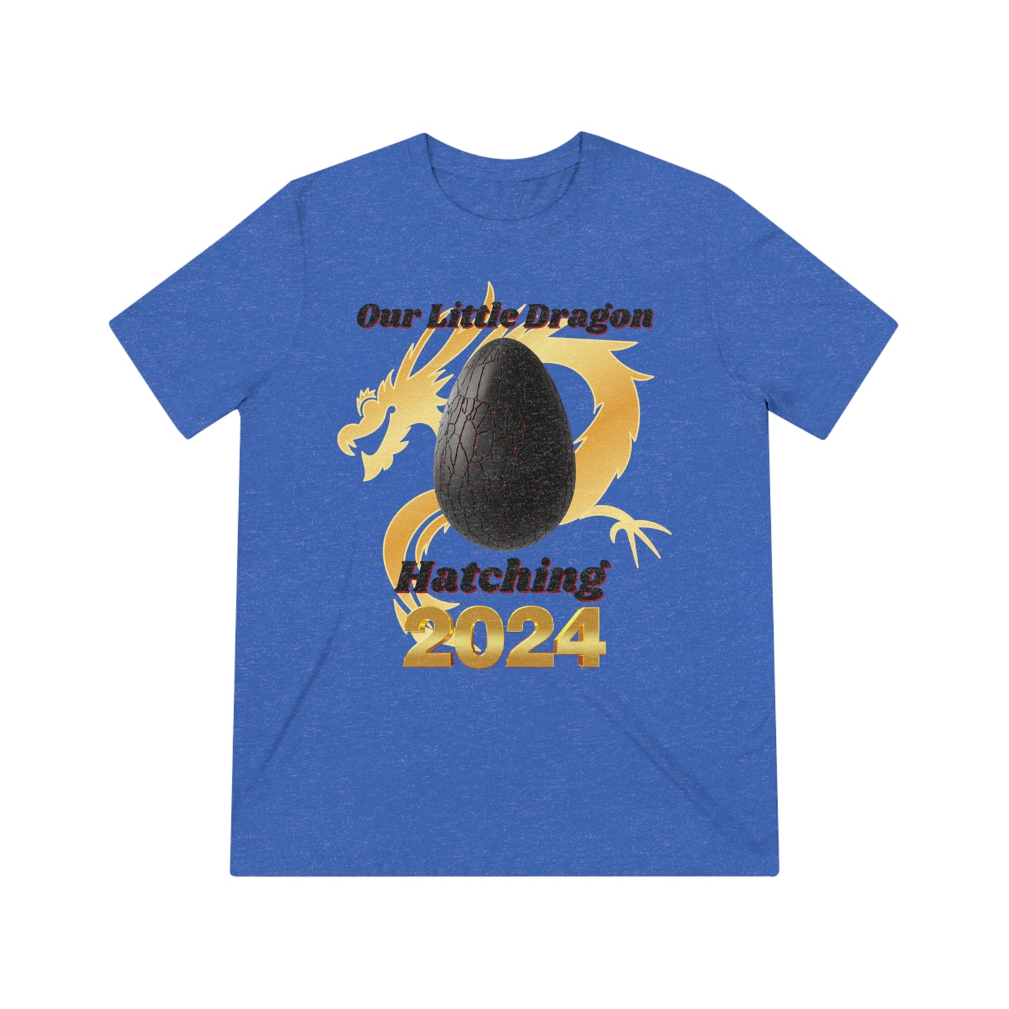 Our Little Dragon Hatching 2024 Unisex Triblend Tee