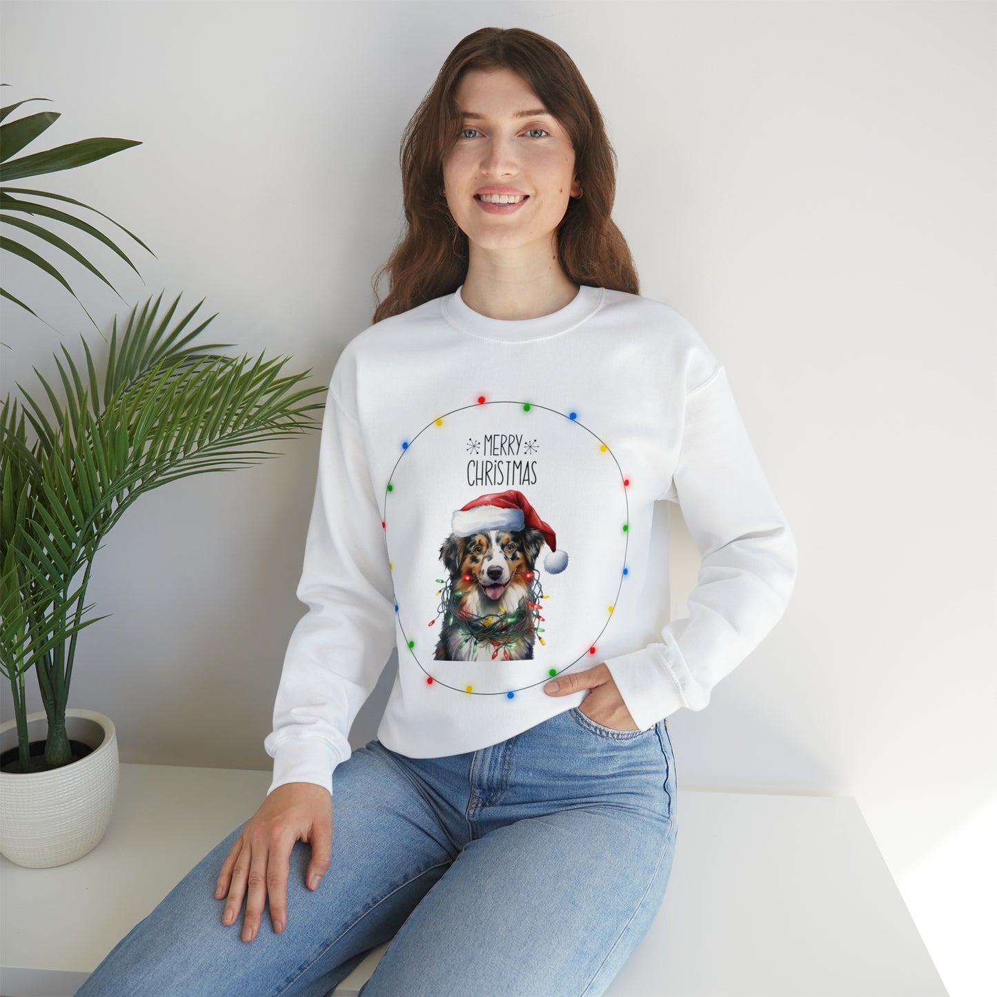 Christmas Dog 6 Unisex Heavy Blend™ Crewneck Sweatshirt