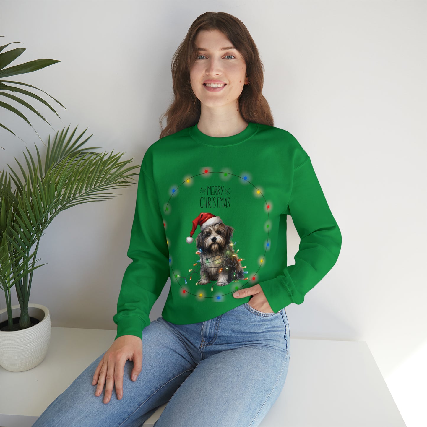 Christmas Dog 8 Unisex Heavy Blend™ Crewneck Sweatshirt