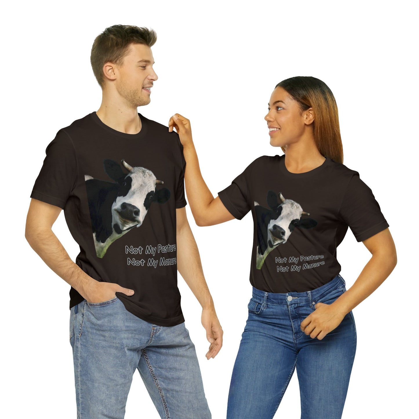 Not my pastur, Not my manure Unisex Jersey Short Sleeve Tee