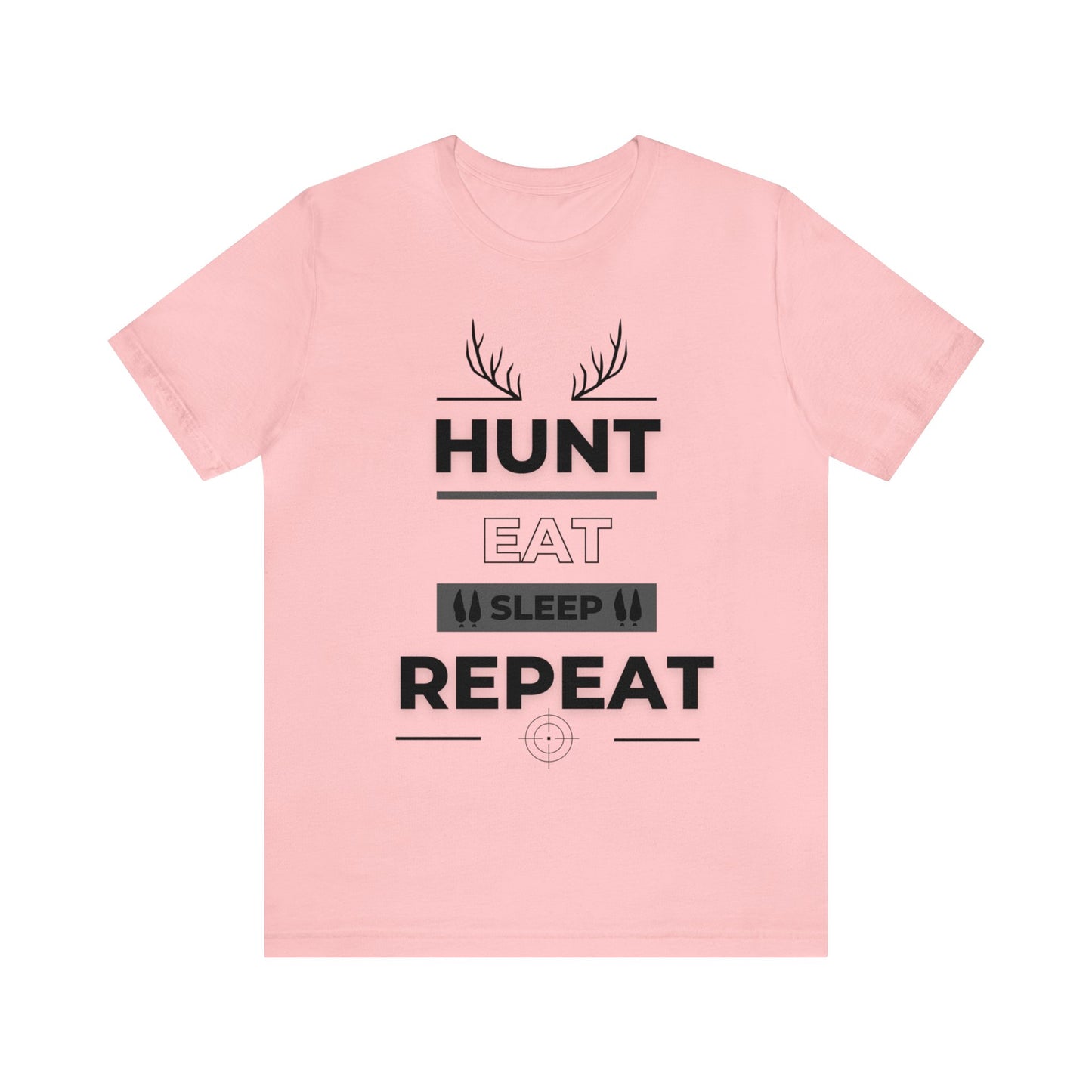 Hunt Eat Sleep Repeat Black Unisex Jersey Short Sleeve Tee