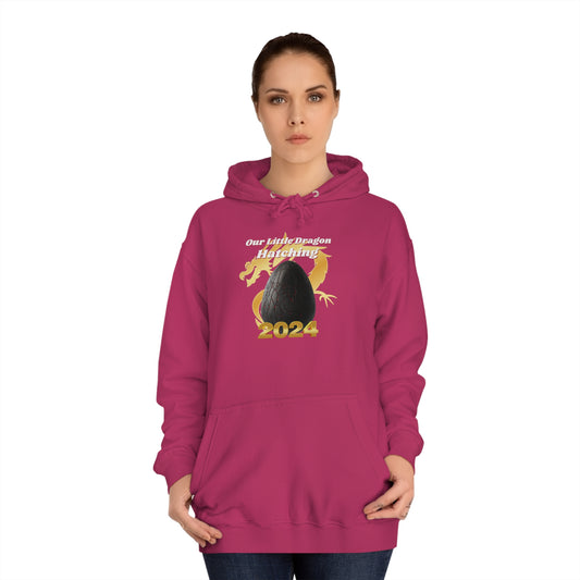 2024 Our Little Dragon Hatching Unisex College Hoodie