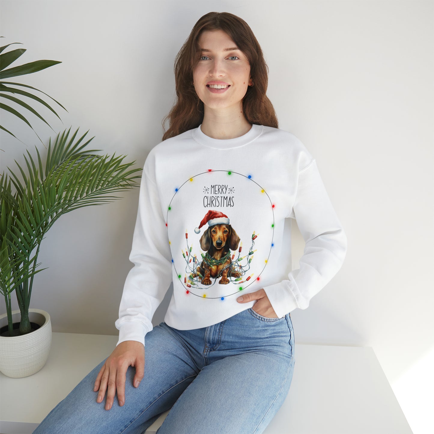 Christmas  Dog 13 Unisex Heavy Blend™ Crewneck Sweatshirt