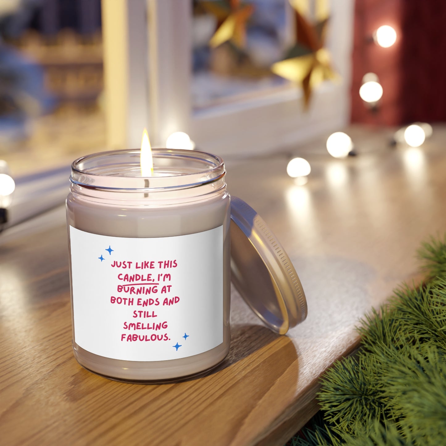 Just like this candle, I'm burning at both ends and still smelling fabulous. Scented Candles, 9oz