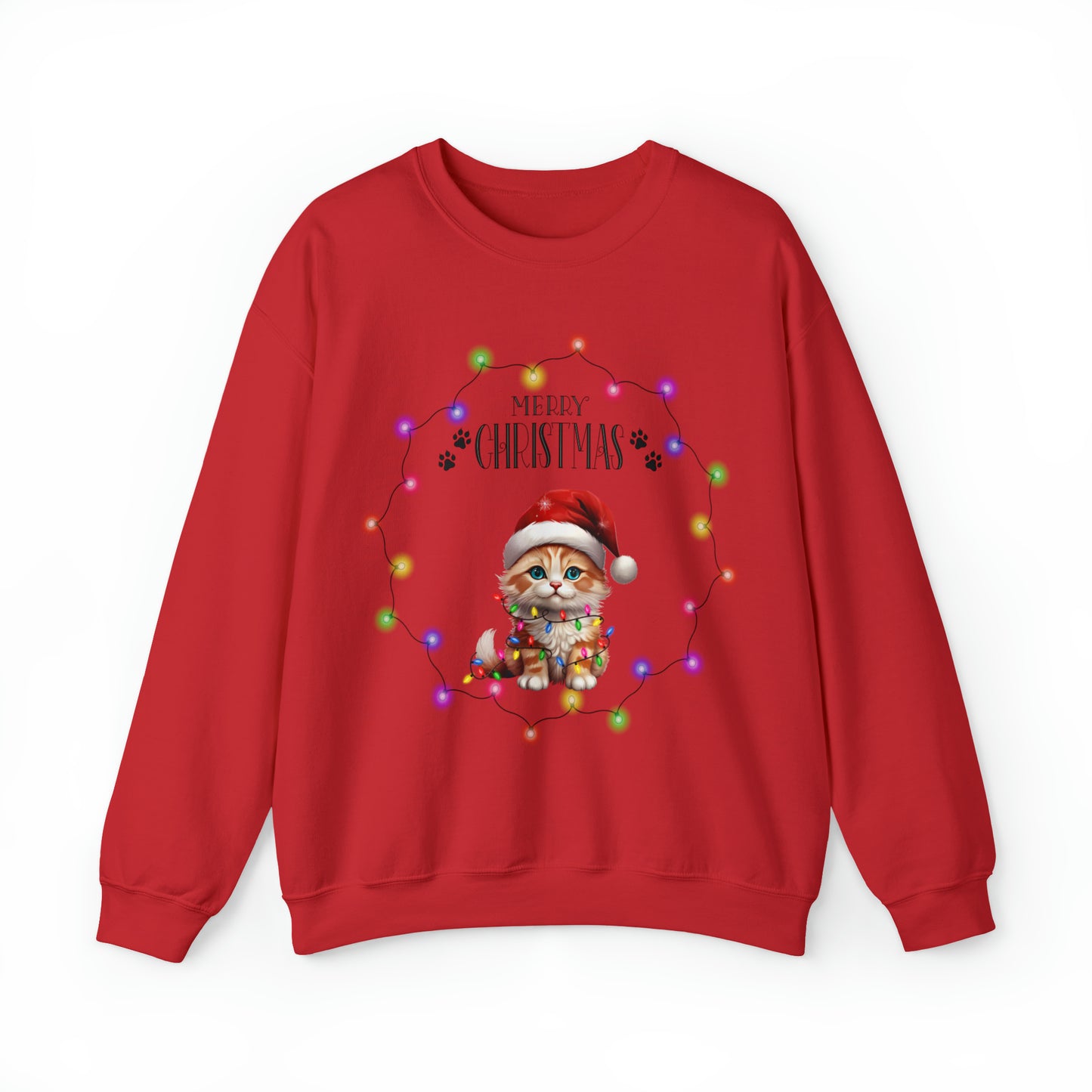 Christmas Cat 6b Unisex Heavy Blend™ Crewneck Sweatshirt