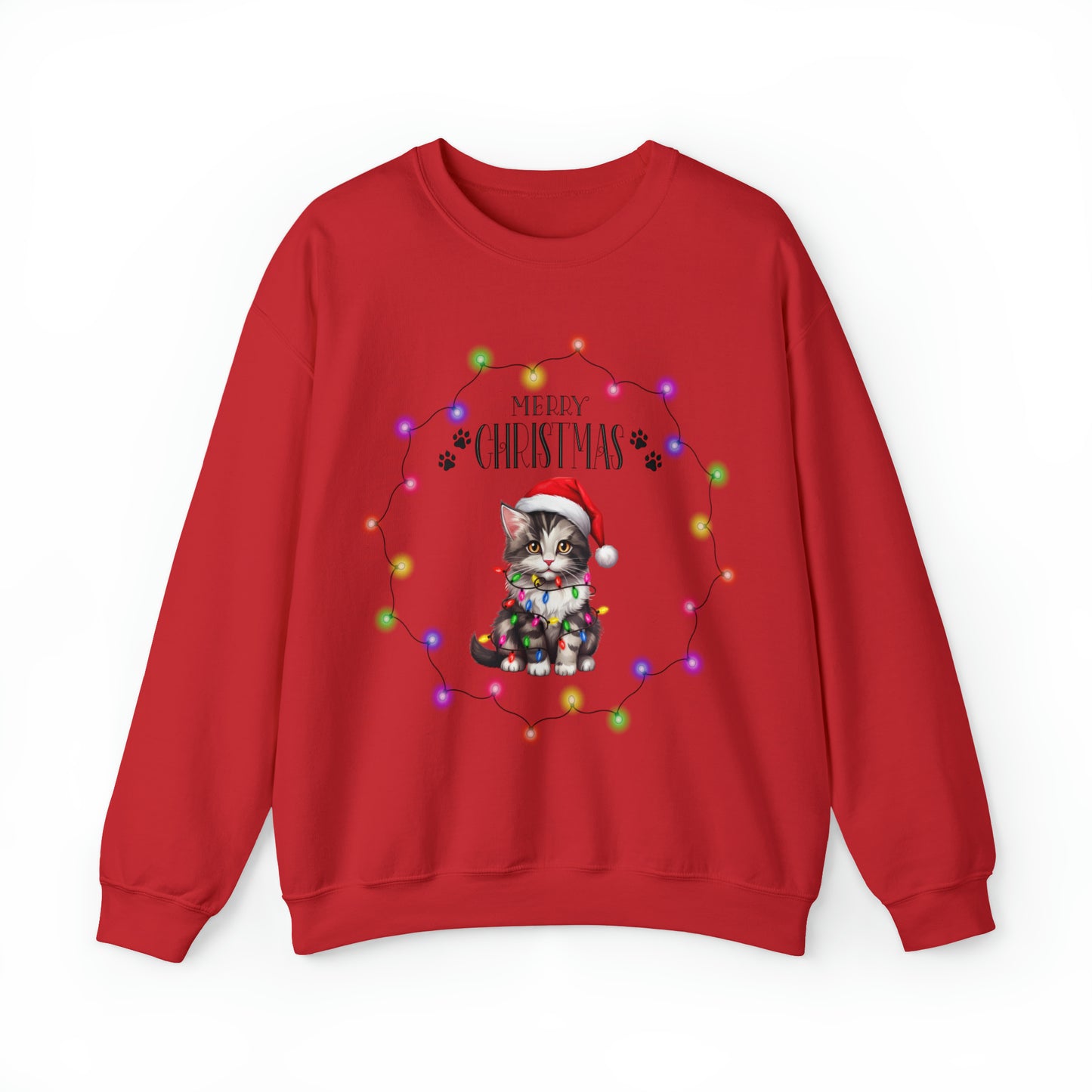Christmas Cat 11b Unisex Heavy Blend™ Crewneck Sweatshirt