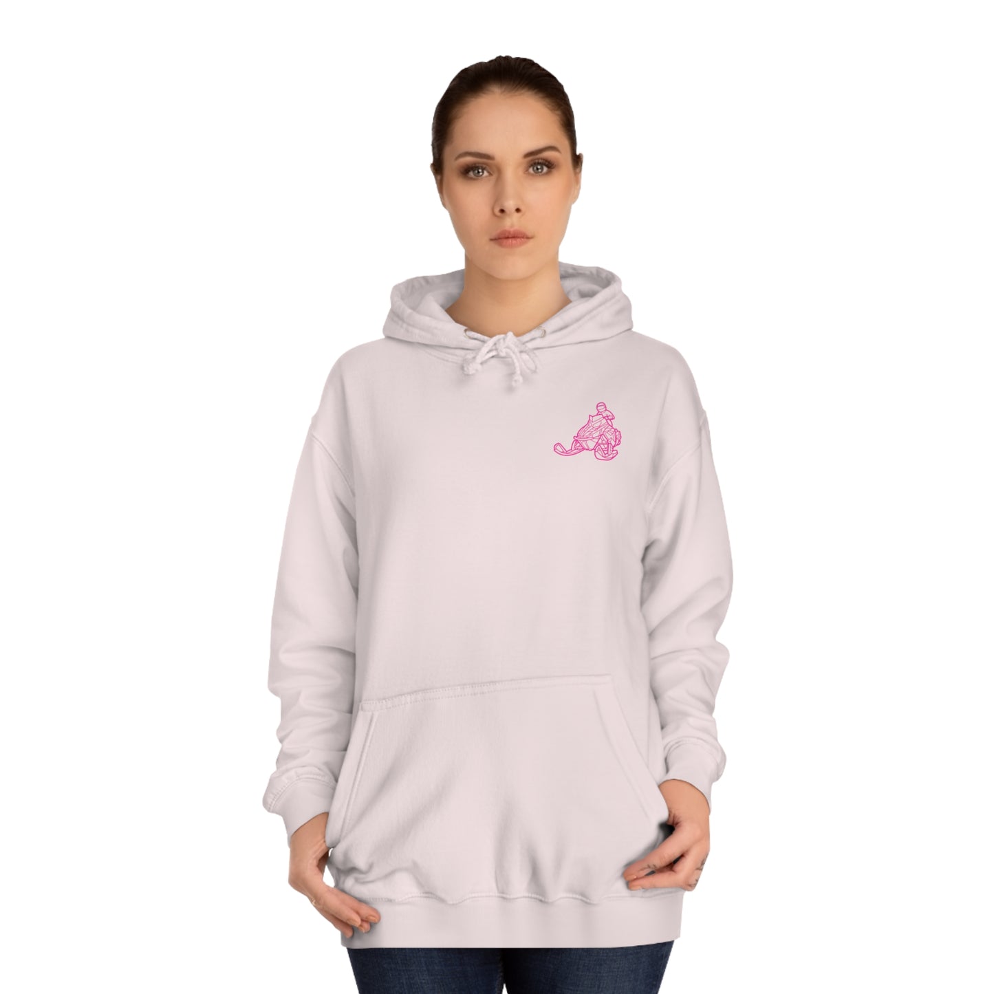 Does This Sled Make My A&& Look Fast Unisex College Hoodie