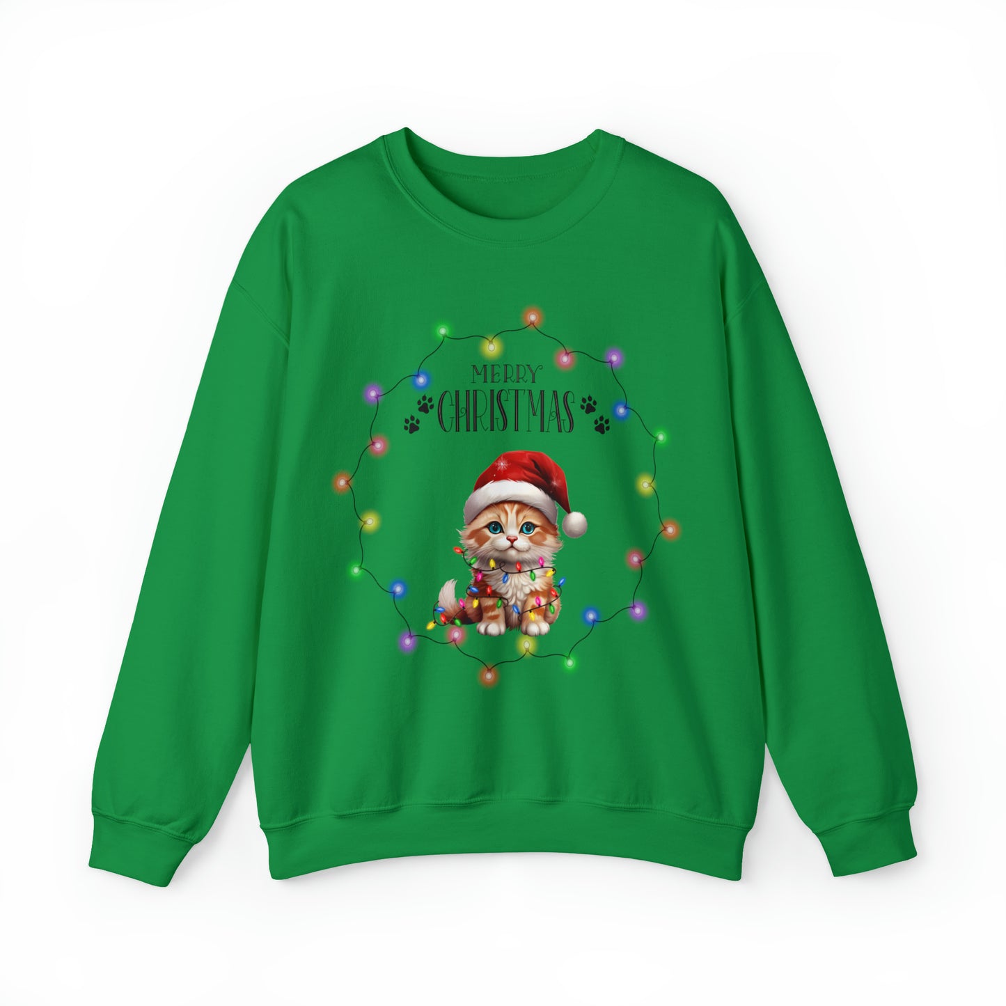 Christmas Cat 6b Unisex Heavy Blend™ Crewneck Sweatshirt