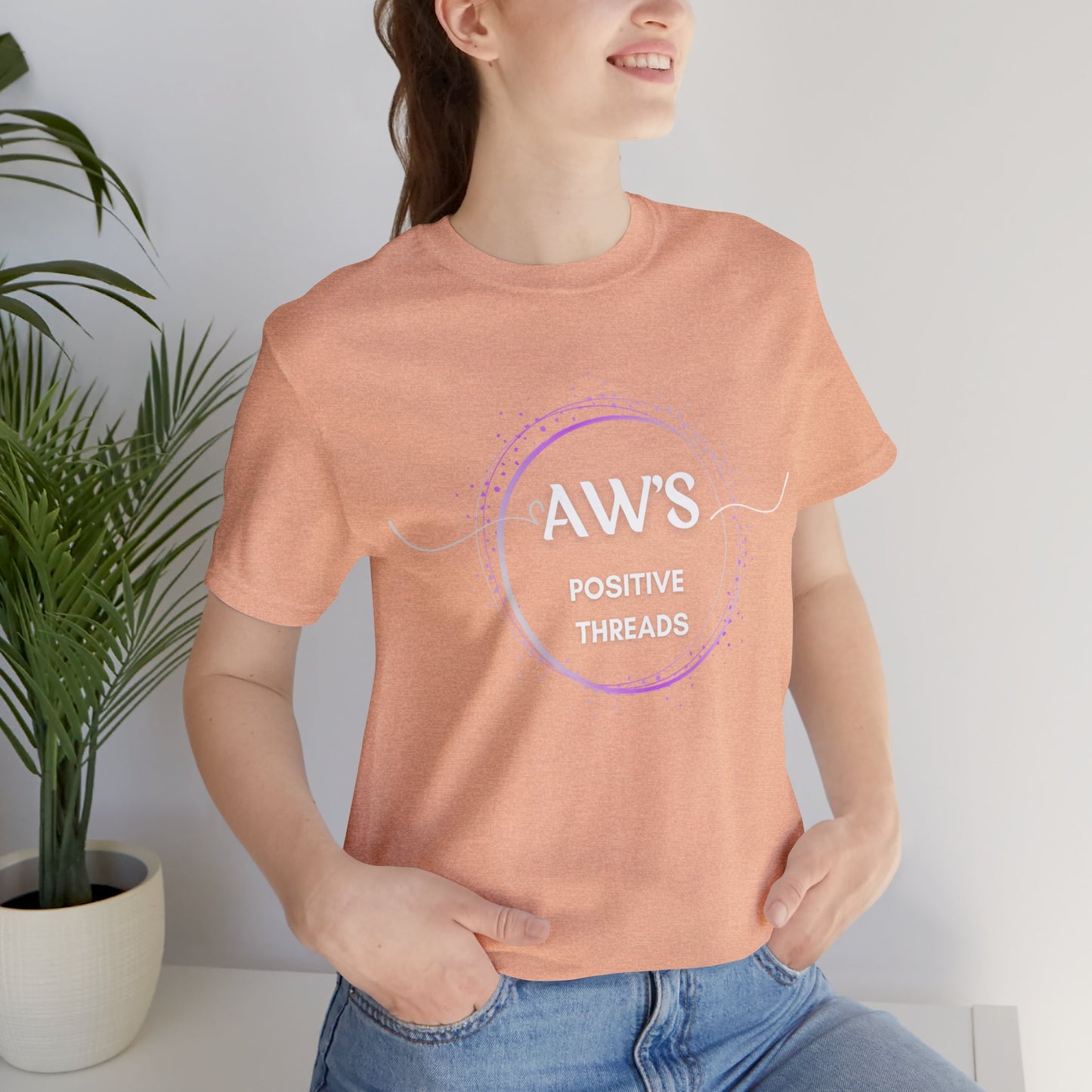 AW's Positive Threads Unisex Jersey Short Sleeve Tee