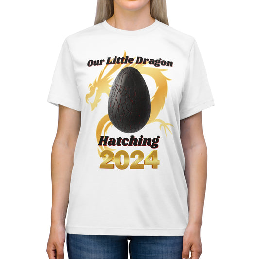 Our Little Dragon Hatching 2024 Unisex Triblend Tee