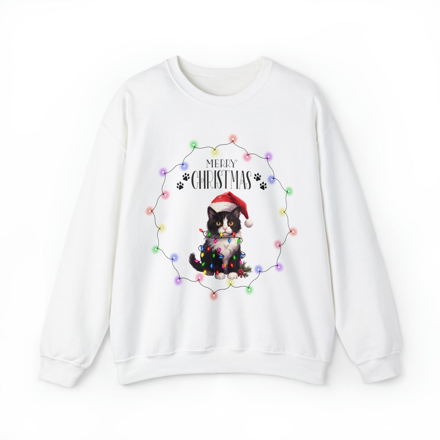 Christmas Cat 7b Unisex Heavy Blend™ Crewneck Sweatshirt