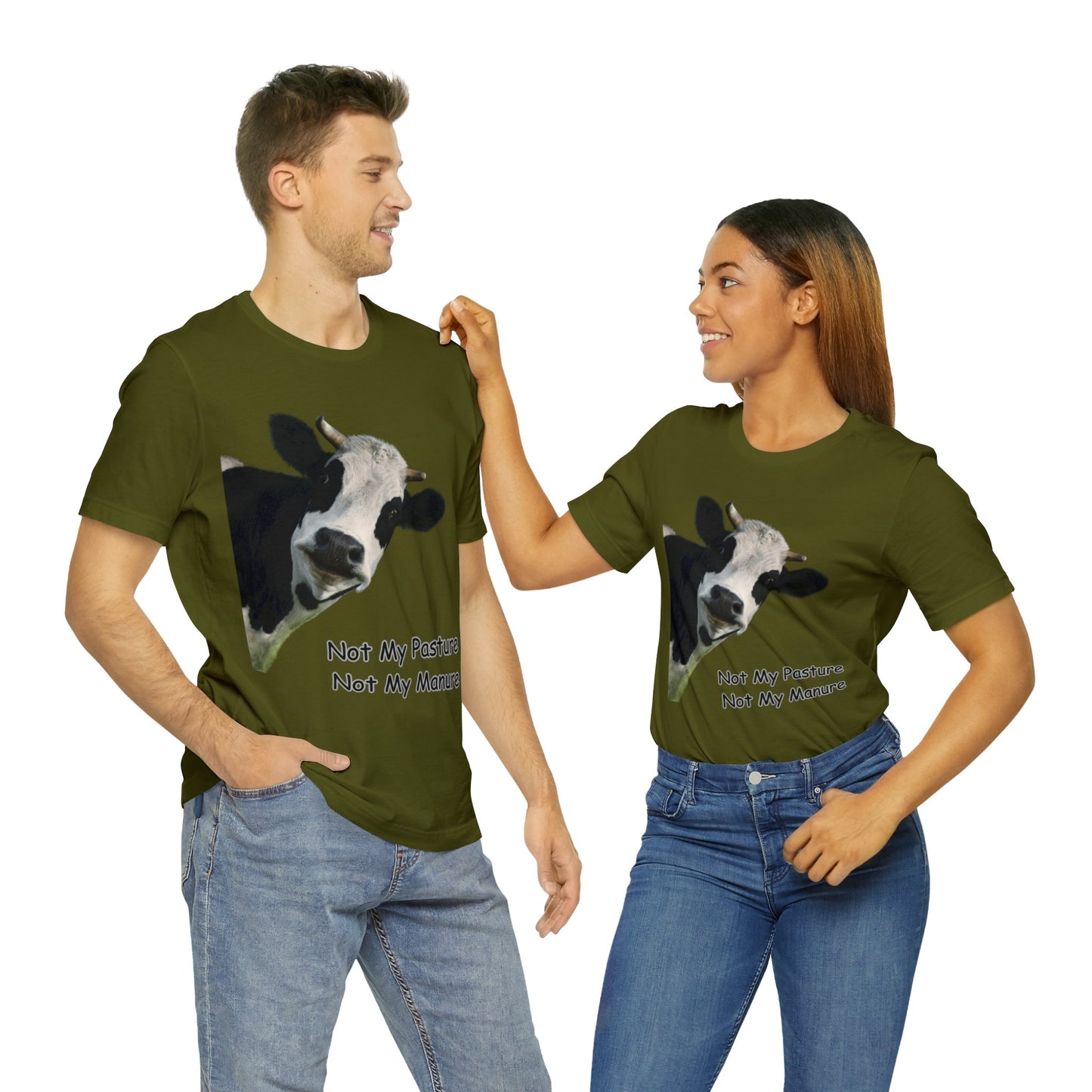 Not my pastur, Not my manure Unisex Jersey Short Sleeve Tee