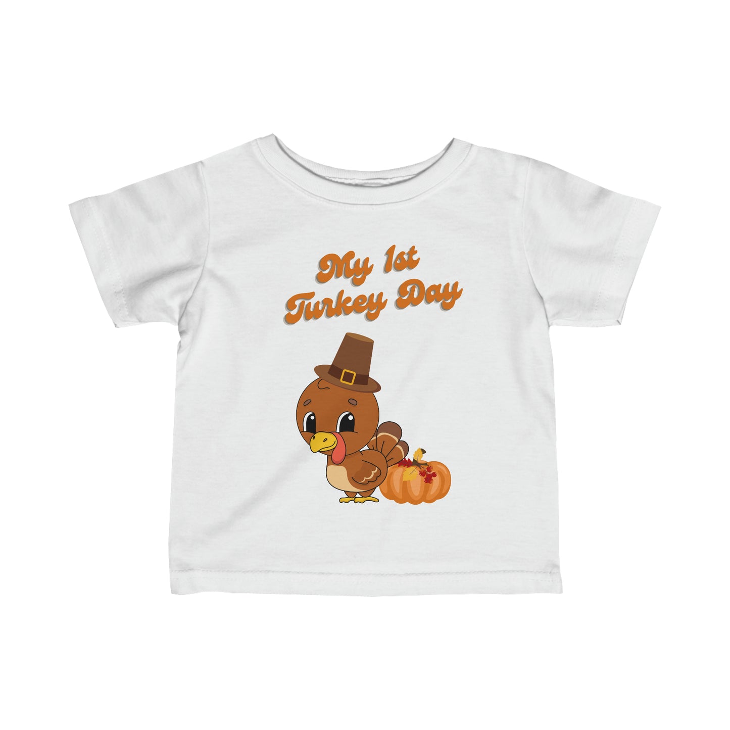 My 1st Turkey Day Infant Fine Jersey Tee