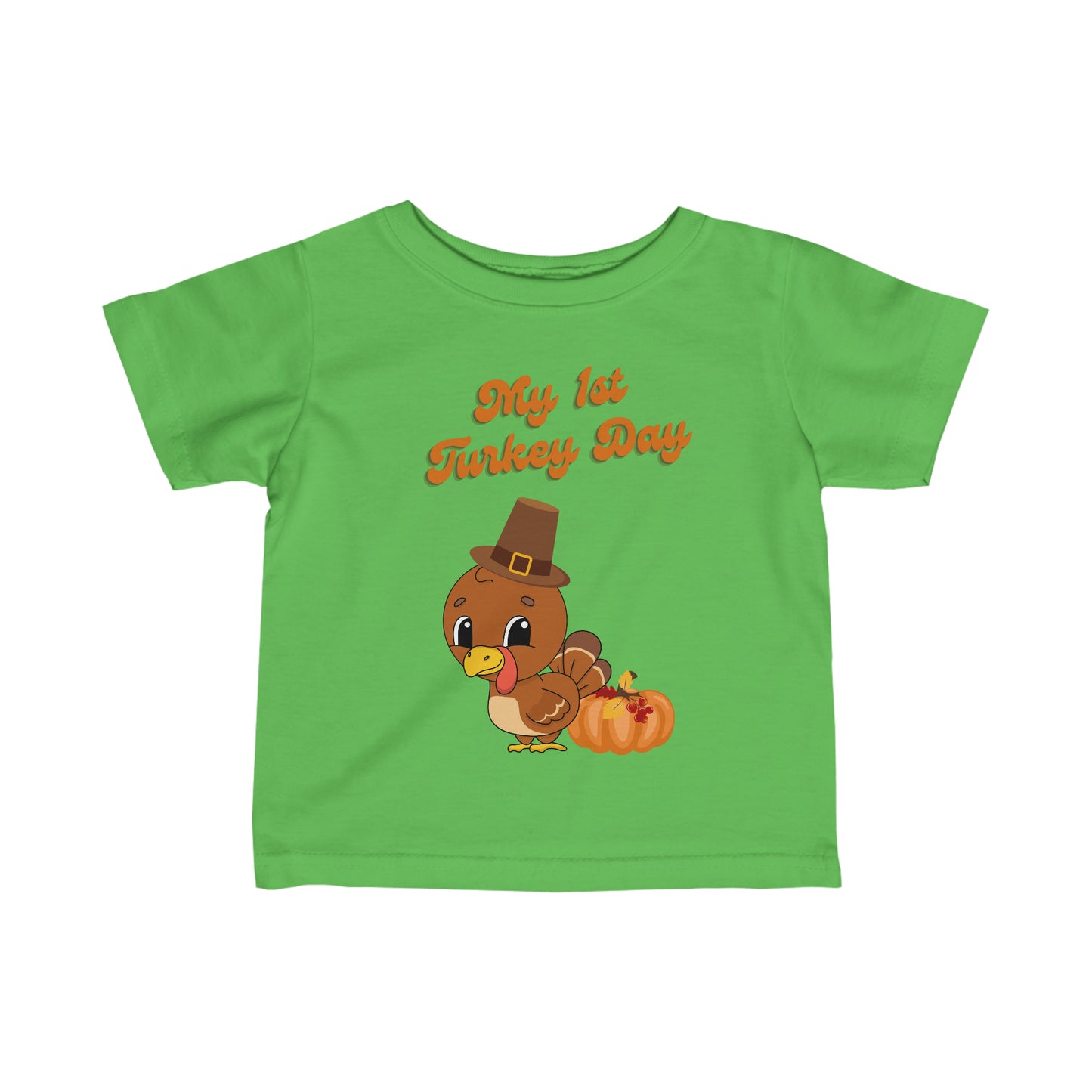 My 1st Turkey Day Infant Fine Jersey Tee