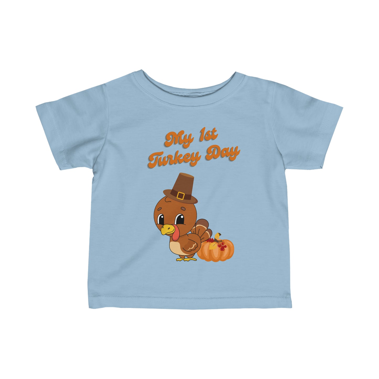 My 1st Turkey Day Infant Fine Jersey Tee