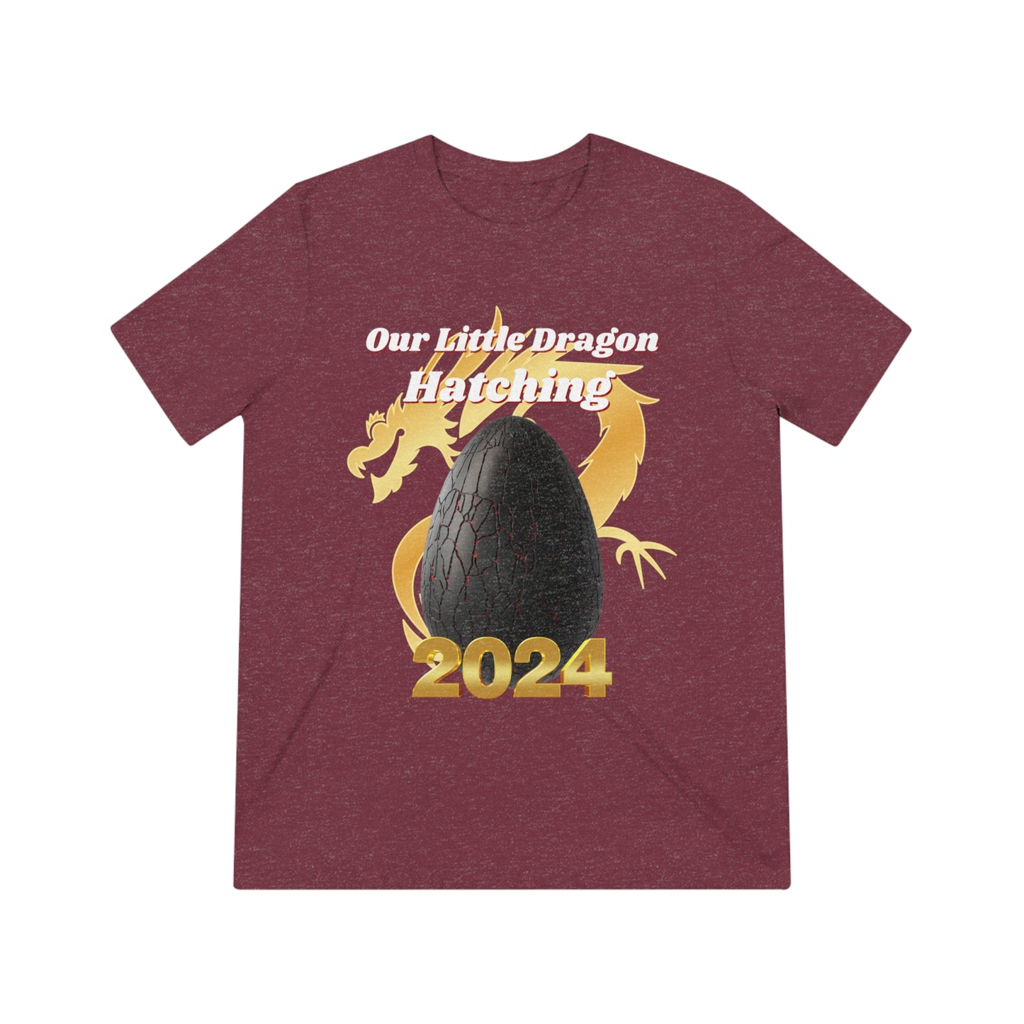 2024 Our Little Dragon Hatching Unisex Triblend Tee