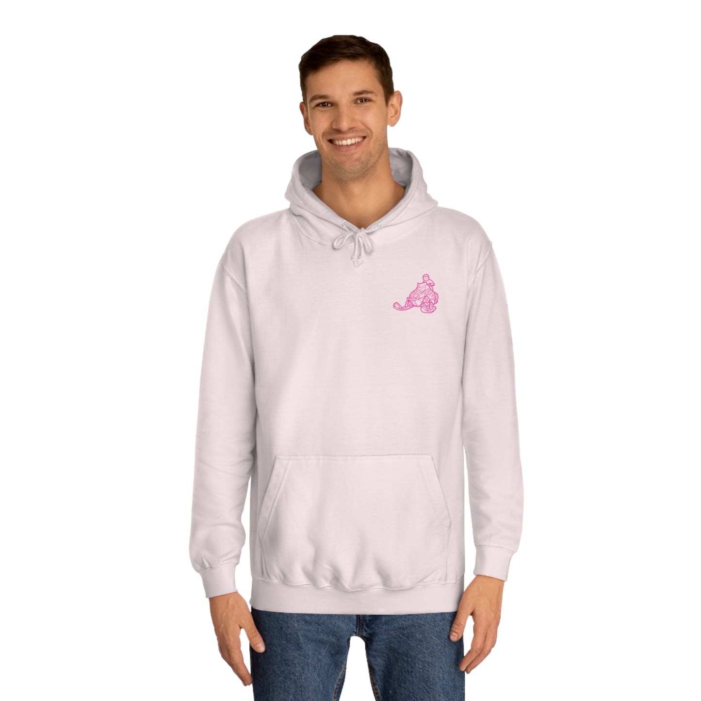 Does This Sled Make My A&& Look Fast Unisex College Hoodie