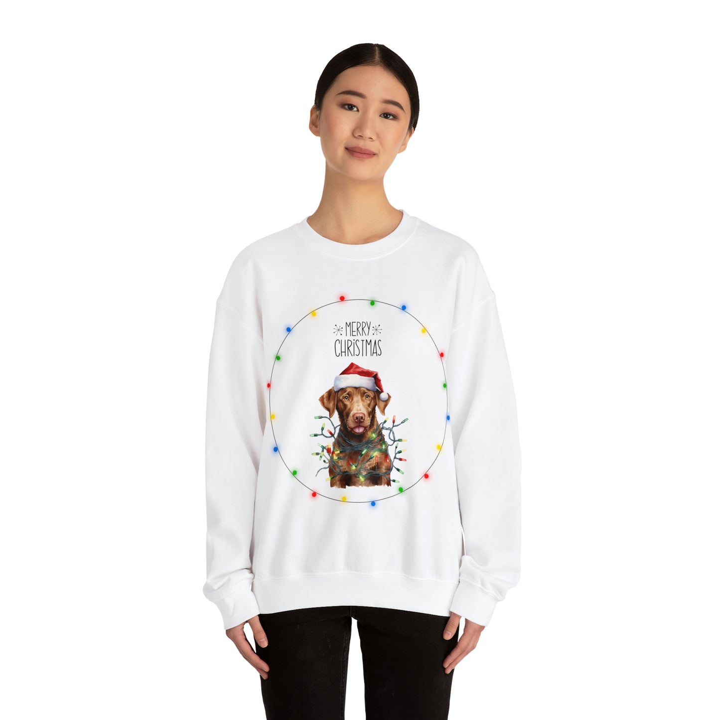 Christmas Dog 4 Unisex Heavy Blend™ Crewneck Sweatshirt