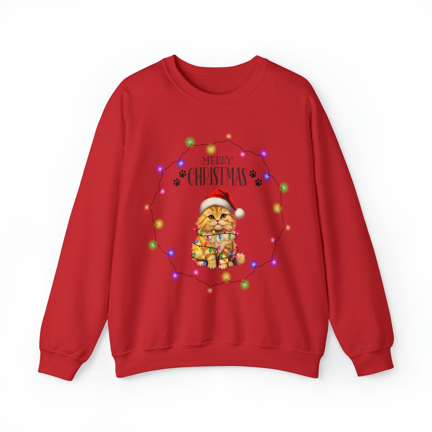 Christmas Cat 4b Unisex Heavy Blend™ Crewneck Sweatshirt