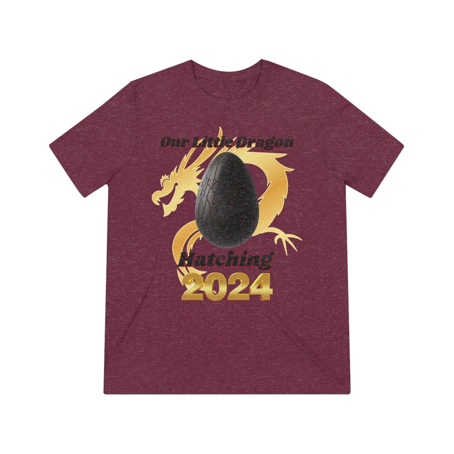 Our Little Dragon Hatching 2024 Unisex Triblend Tee