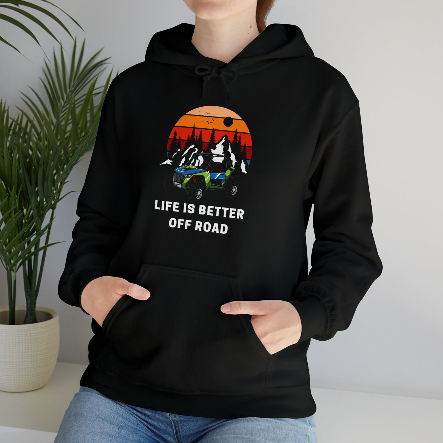 Life Is Better Off Road Unisex Heavy Blend™ Hooded Sweatshirt