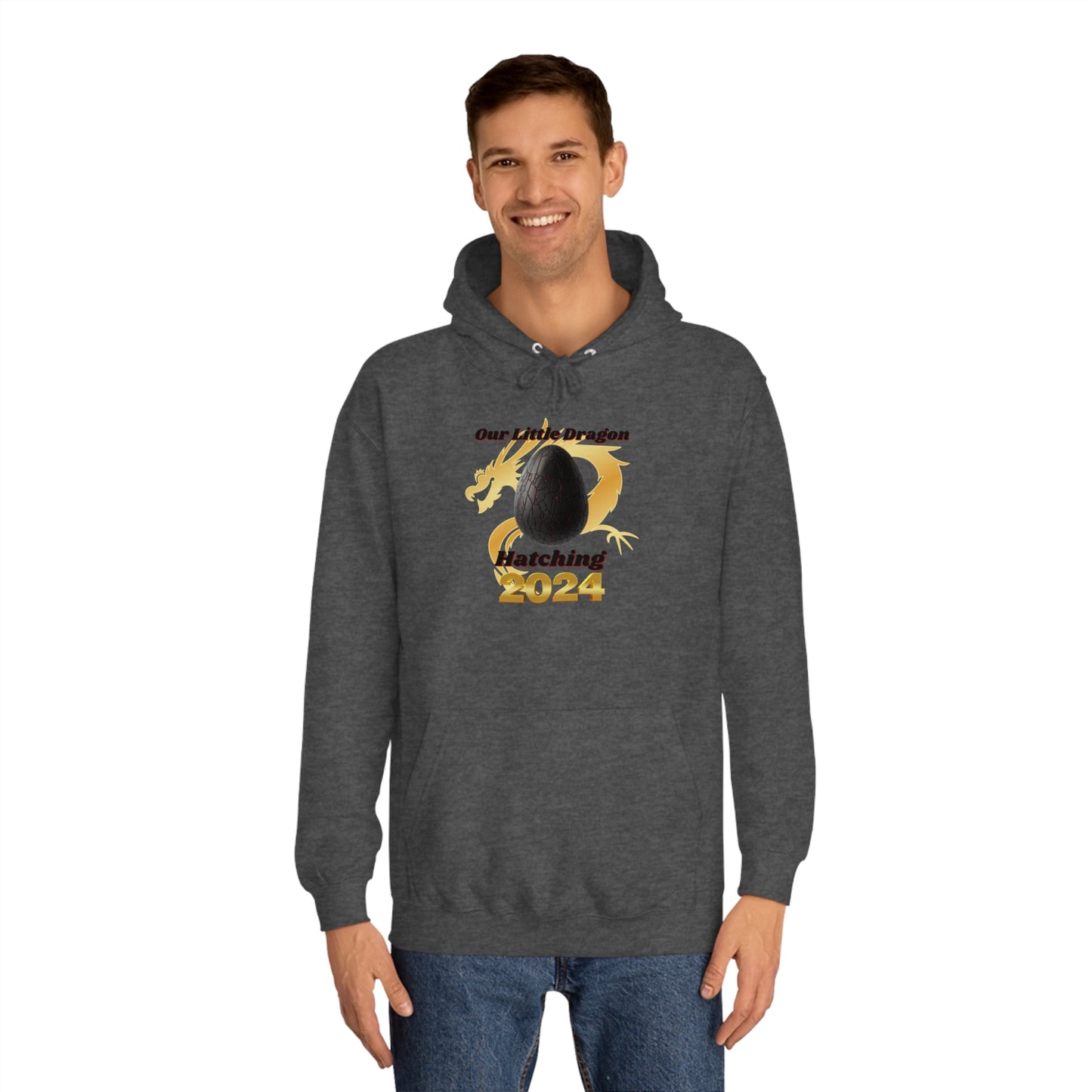 Our Little Dragon Hatching 2024 Unisex College Hoodie