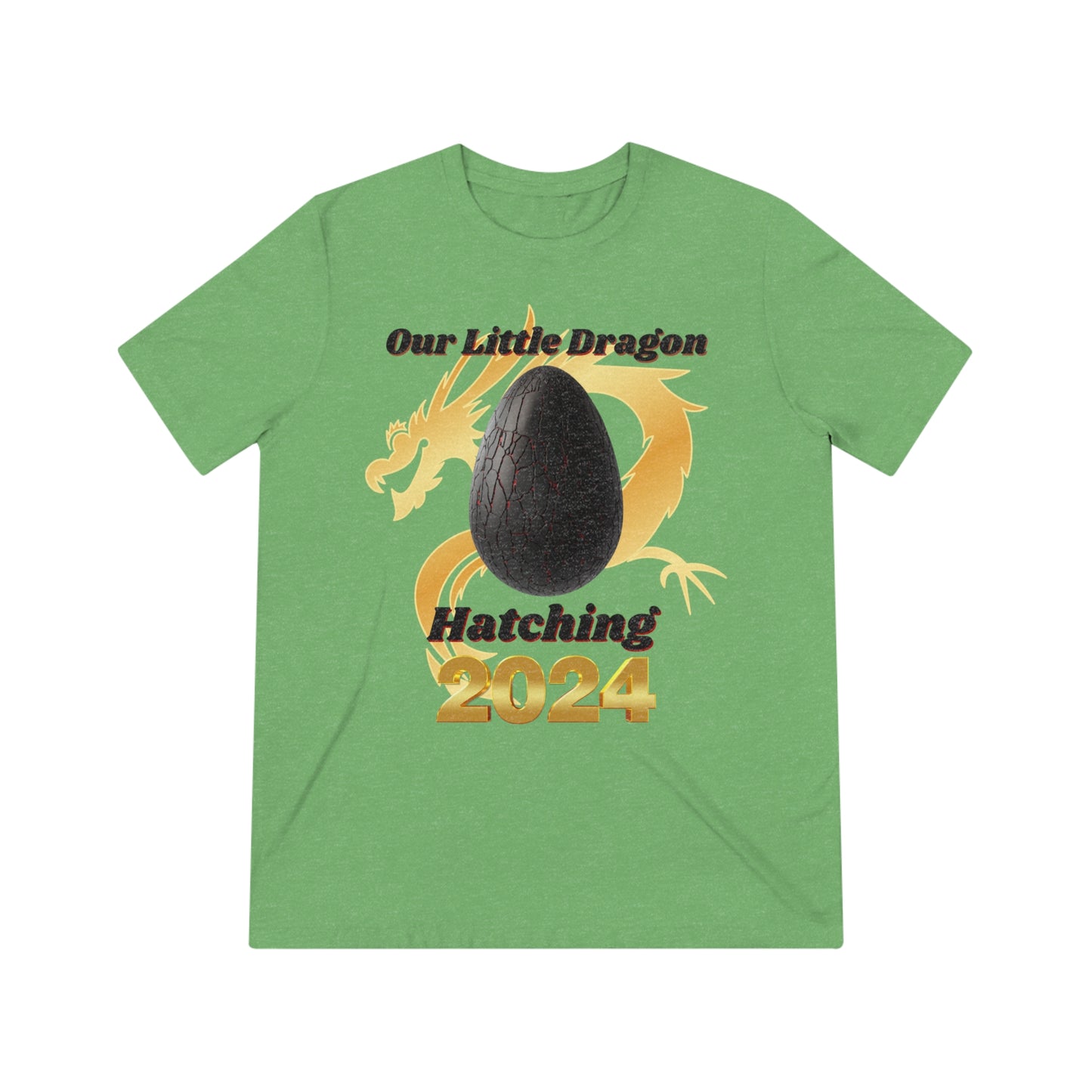 Our Little Dragon Hatching 2024 Unisex Triblend Tee