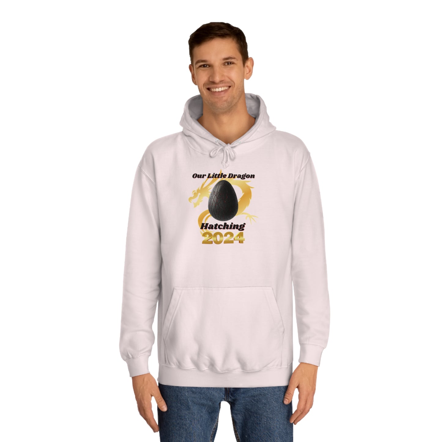 Our Little Dragon Hatching 2024 Unisex College Hoodie