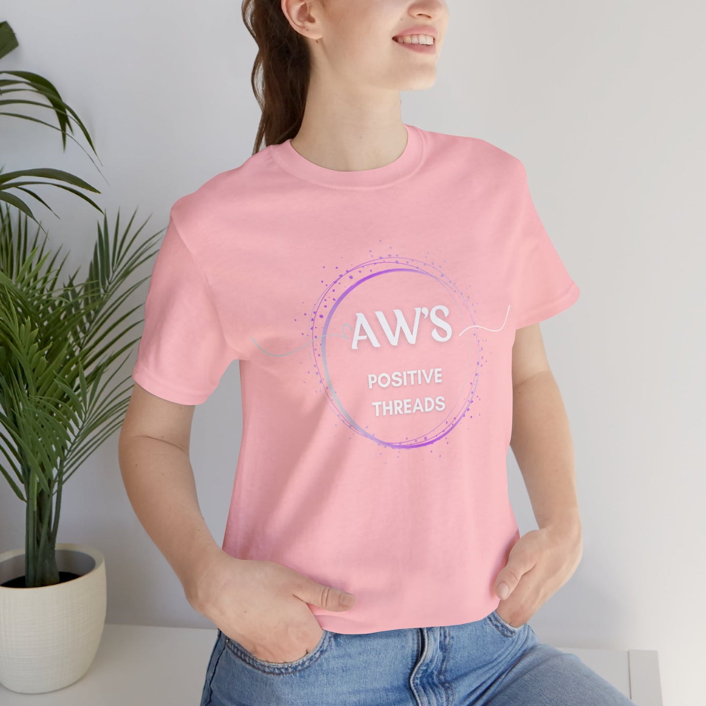 AW's Positive Threads Unisex Jersey Short Sleeve Tee