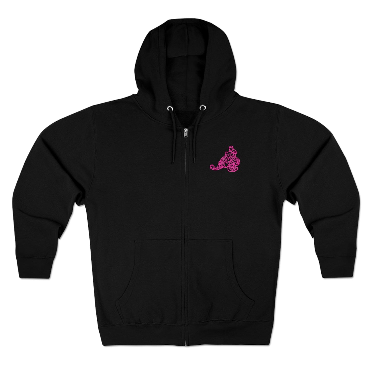 Does This Sled Make My A$$ Look Fast Unisex Premium Full Zip Hoodie