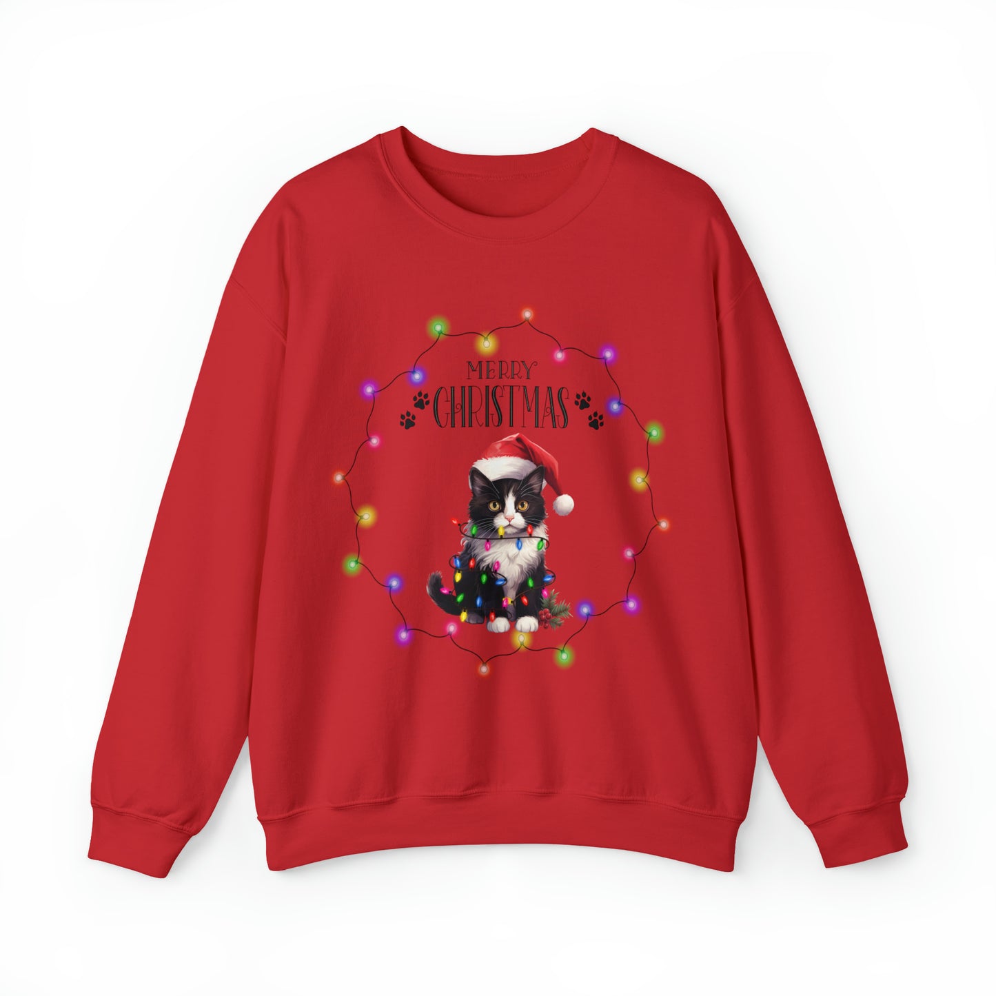 Christmas Cat 7b Unisex Heavy Blend™ Crewneck Sweatshirt