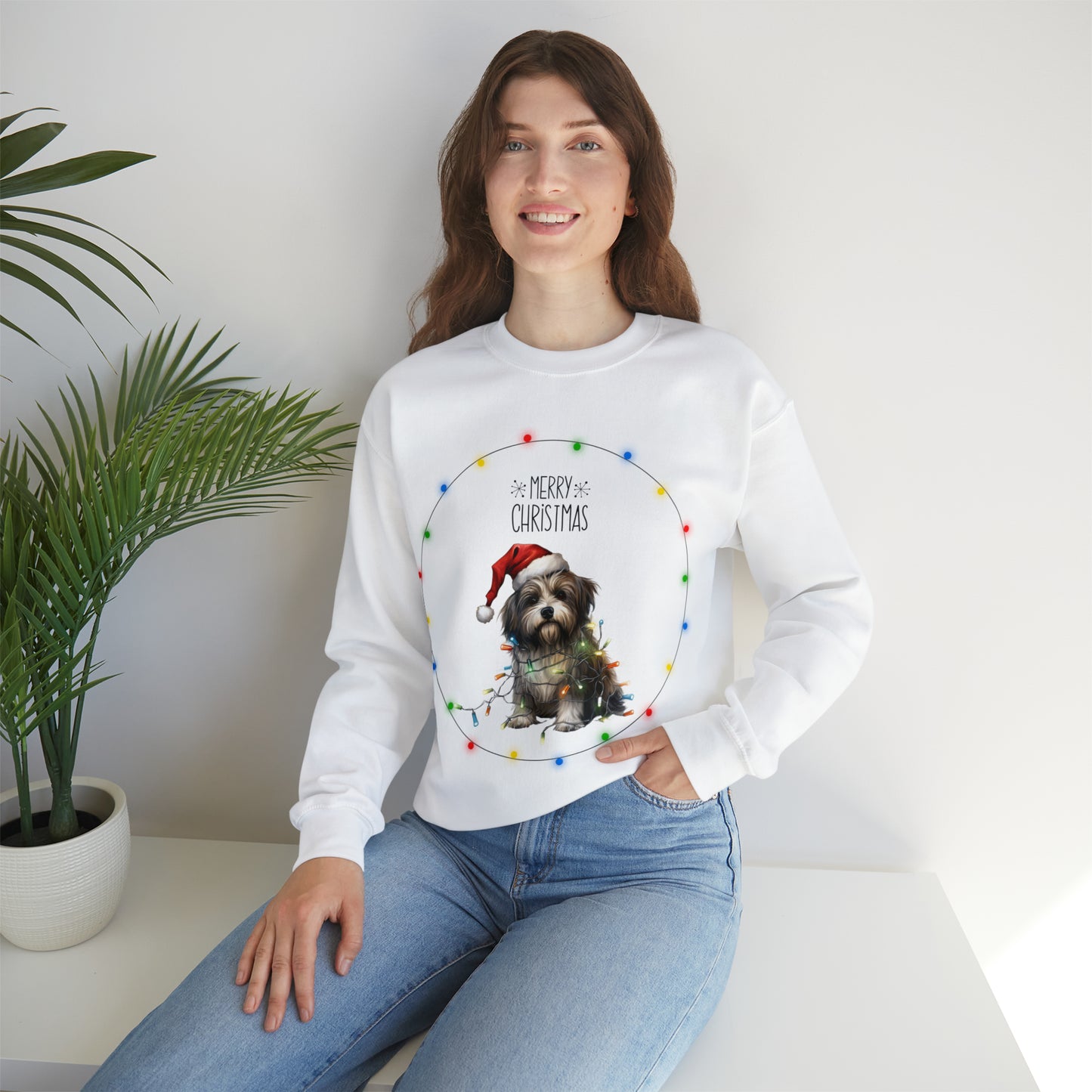 Christmas Dog 8 Unisex Heavy Blend™ Crewneck Sweatshirt