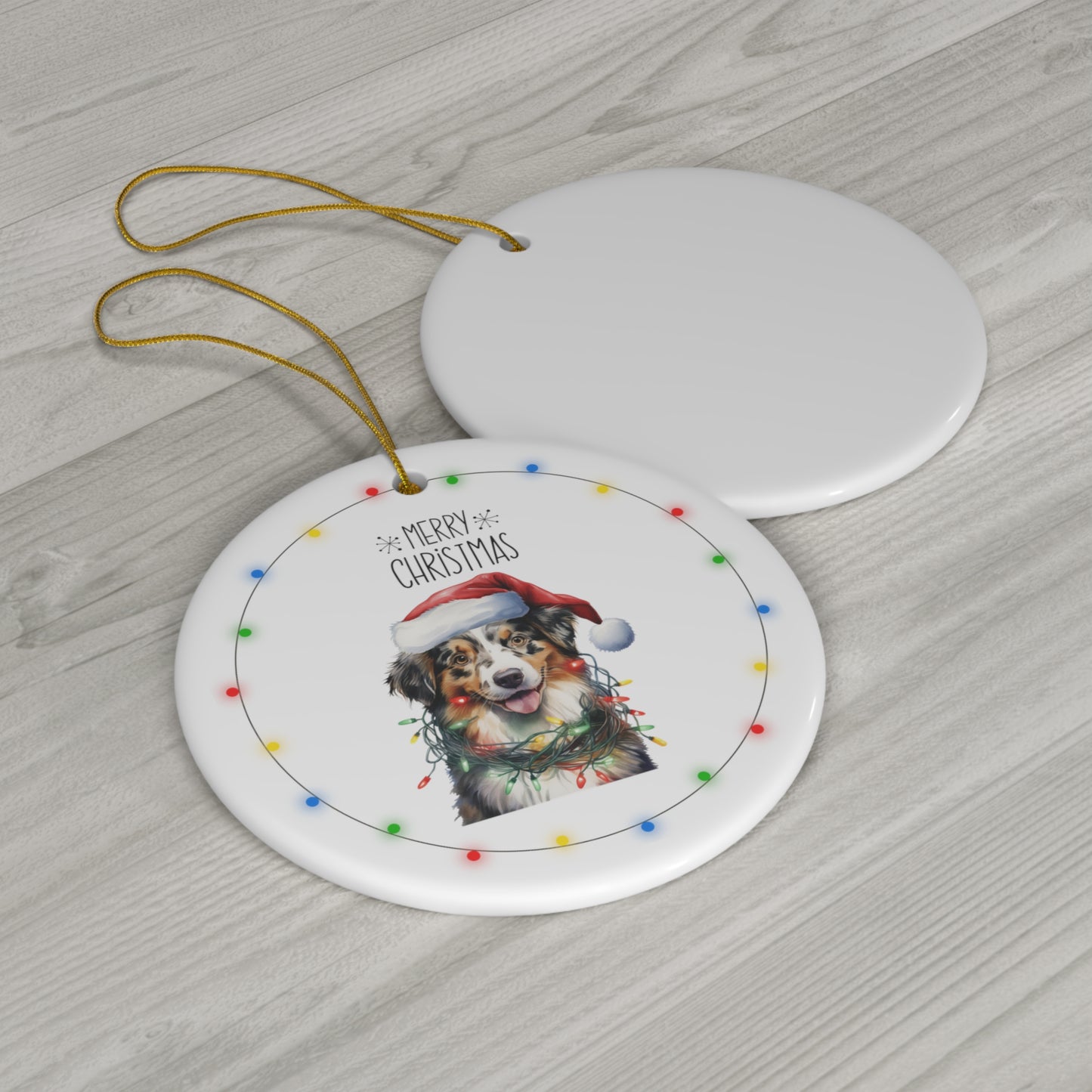 Christmas Dog 6 Ceramic Ornament, 1-Pack