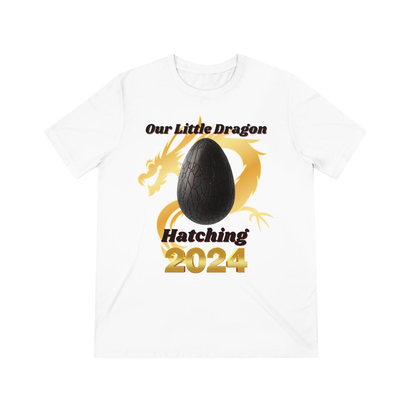 Our Little Dragon Hatching 2024 Unisex Triblend Tee